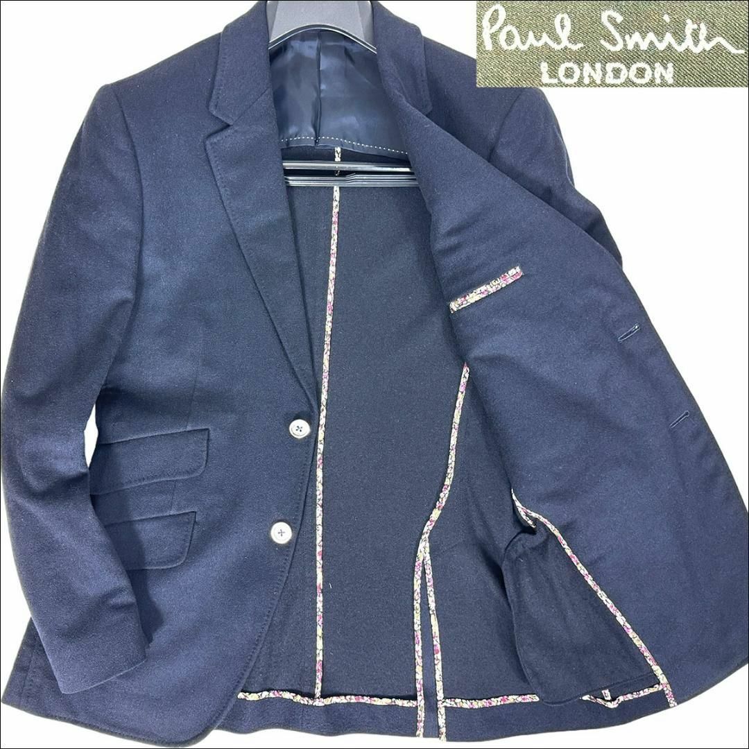 Paul Smith テーラードジャケット 背抜き 2つボタン 黒 M Paul Smith テーラードジャケット 背抜き 2つボタン 黒 M