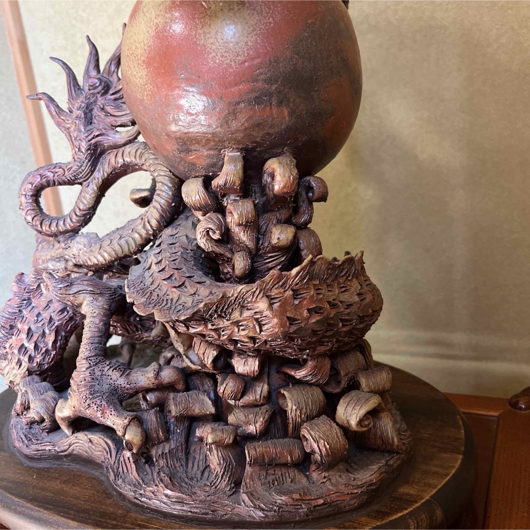 レア 貴重 骨董品 龍 龍神 竜神 竜 陶器 彫刻 壺 アンティーク レア 貴重 骨董品 龍 龍神 竜神 竜 陶器 彫刻 壺 アンティーク