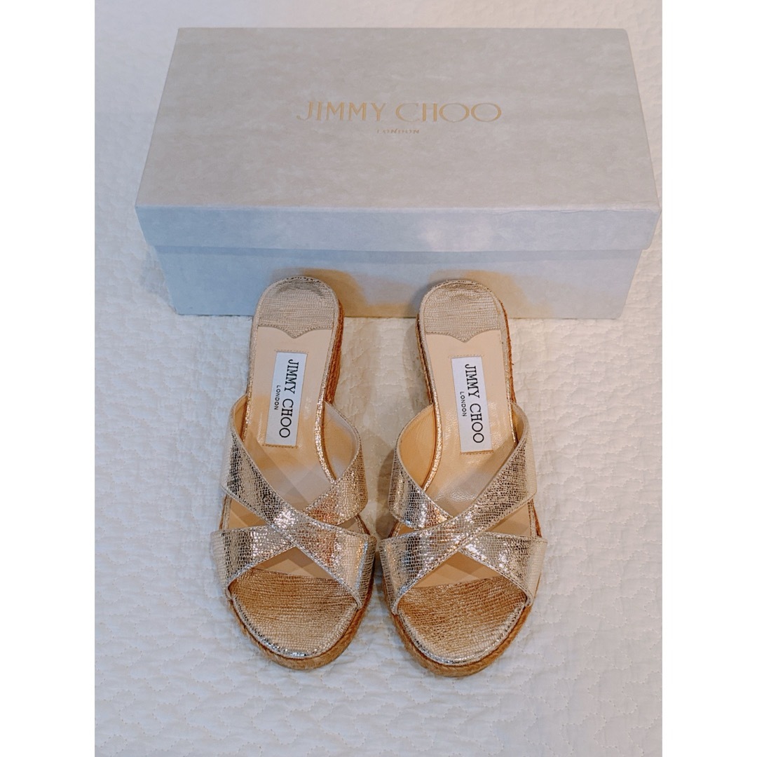 ☆未使用に近い美品☆ JIMMY CHOO ジミーチュウ ウェッジソール ☆未使用に近い美品☆ JIMMY CHOO ジミーチュウ ウェッジソール