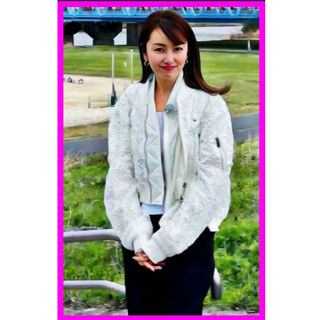 sacai - 芸能人着用!sacai ホワイト 白 ジャケット ブルゾン sacai - 芸能人着用!sacai ホワイト 白 ジャケット ブルゾン