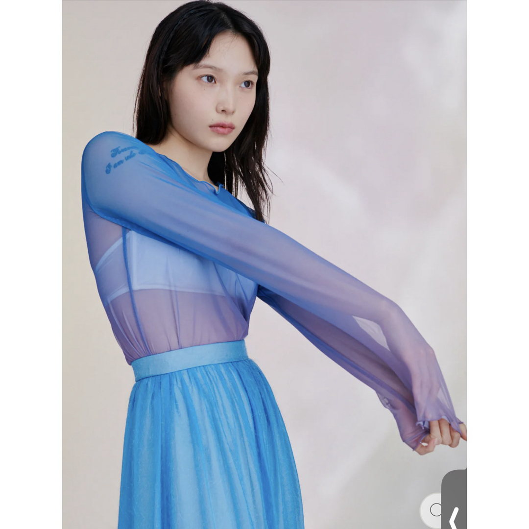 完売 POPPY あさぎーにょ アーチギャザーシースルートップス 完売 POPPY あさぎーにょ アーチギャザーシースルートップス