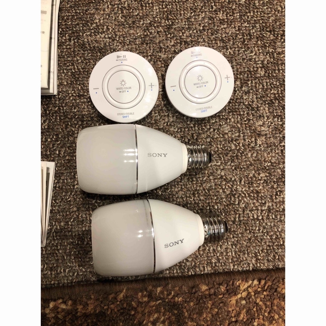 SONY - 動作確認済み 2個セット ソニー LED電球スピーカー LST SONY - 動作確認済み 2個セット ソニー LED電球スピーカー LST