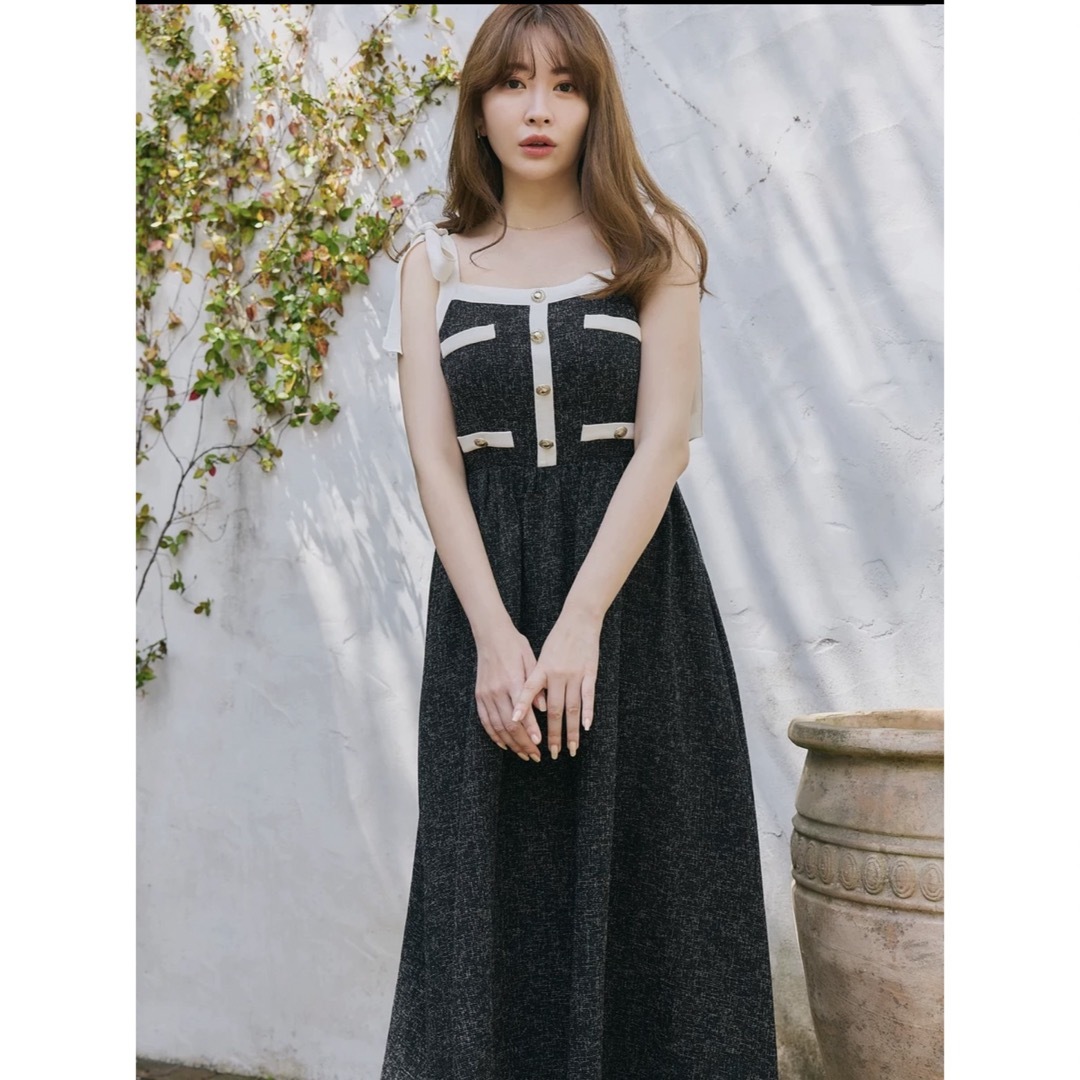 Herlipto Verona Tweed Long Dress ワンピース Herlipto Verona Tweed Long Dress ワンピース