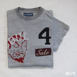 ビームス(BEAMS)のグレー Ｔシャツ ８０年代 ８０'ｓ イギリス クラブ ロック ビームス 訳あり(Tシャツ/カットソー(半袖/袖なし))