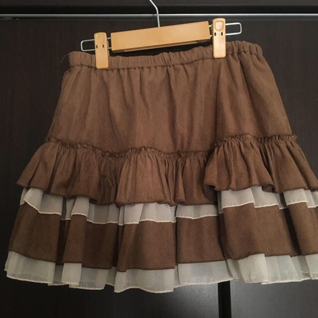ベロアフリルスカート レディースのスカート(ミニスカート)の商品写真