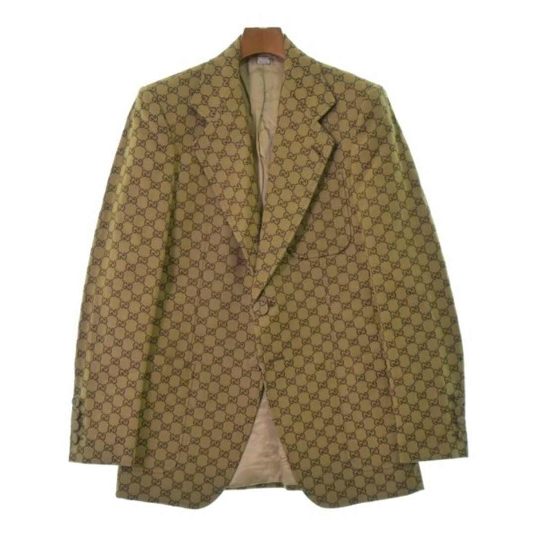 GUCCI - GUCCI グッチ テーラードジャケット 48(L位) ベージュx GUCCI - GUCCI グッチ テーラードジャケット 48(L位) ベージュx