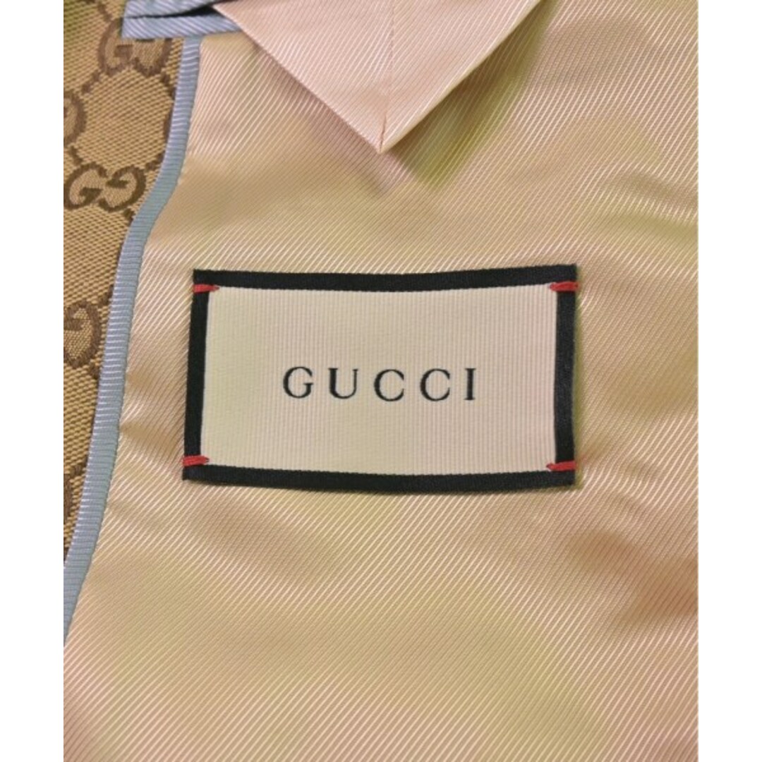 GUCCI - GUCCI グッチ テーラードジャケット 48(L位) ベージュx GUCCI - GUCCI グッチ テーラードジャケット 48(L位) ベージュx