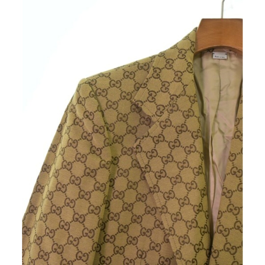 GUCCI - GUCCI グッチ テーラードジャケット 48(L位) ベージュx GUCCI - GUCCI グッチ テーラードジャケット 48(L位) ベージュx
