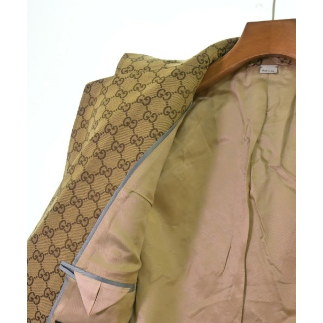 GUCCI - GUCCI グッチ テーラードジャケット 48(L位) ベージュx GUCCI - GUCCI グッチ テーラードジャケット 48(L位) ベージュx