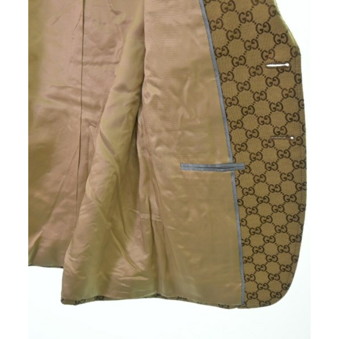 GUCCI - GUCCI グッチ テーラードジャケット 48(L位) ベージュx GUCCI - GUCCI グッチ テーラードジャケット 48(L位) ベージュx