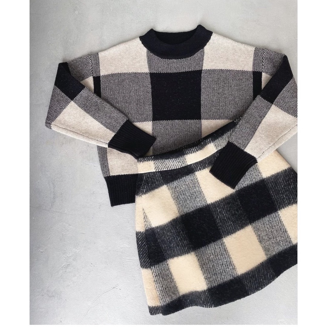 sheller シェリエ ブロックチェック セットアップ sheller シェリエ ブロックチェック セットアップ