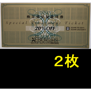 ゼビオ 株主優待 20％OFF 2枚 2024年12月期限 -b(ショッピング)