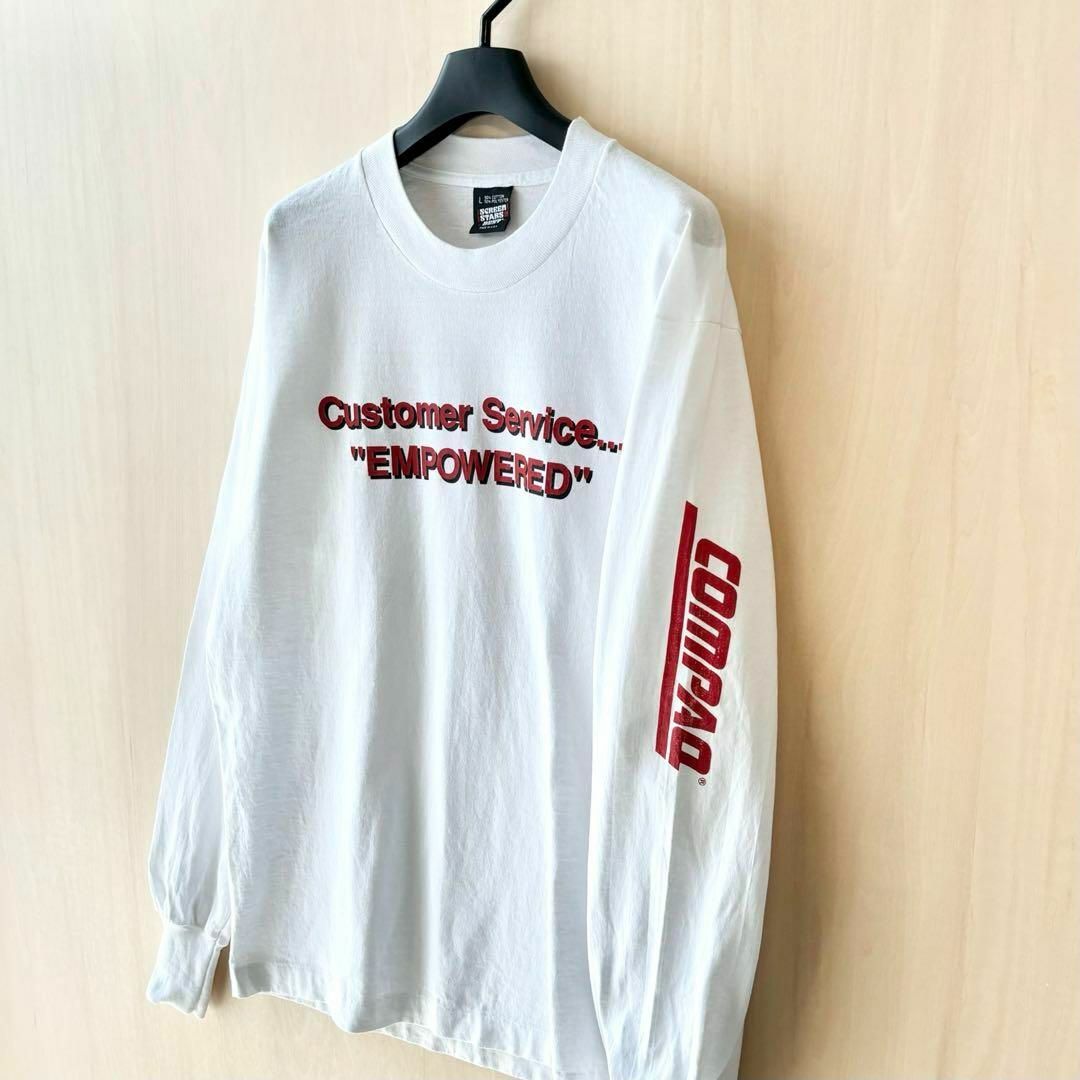 90s USA製古着 ヴィンテージ 長袖Tシャツ ロンT 企業T COMPAQ T 90s USA製古着 ヴィンテージ 長袖Tシャツ ロンT 企業T COMPAQ T