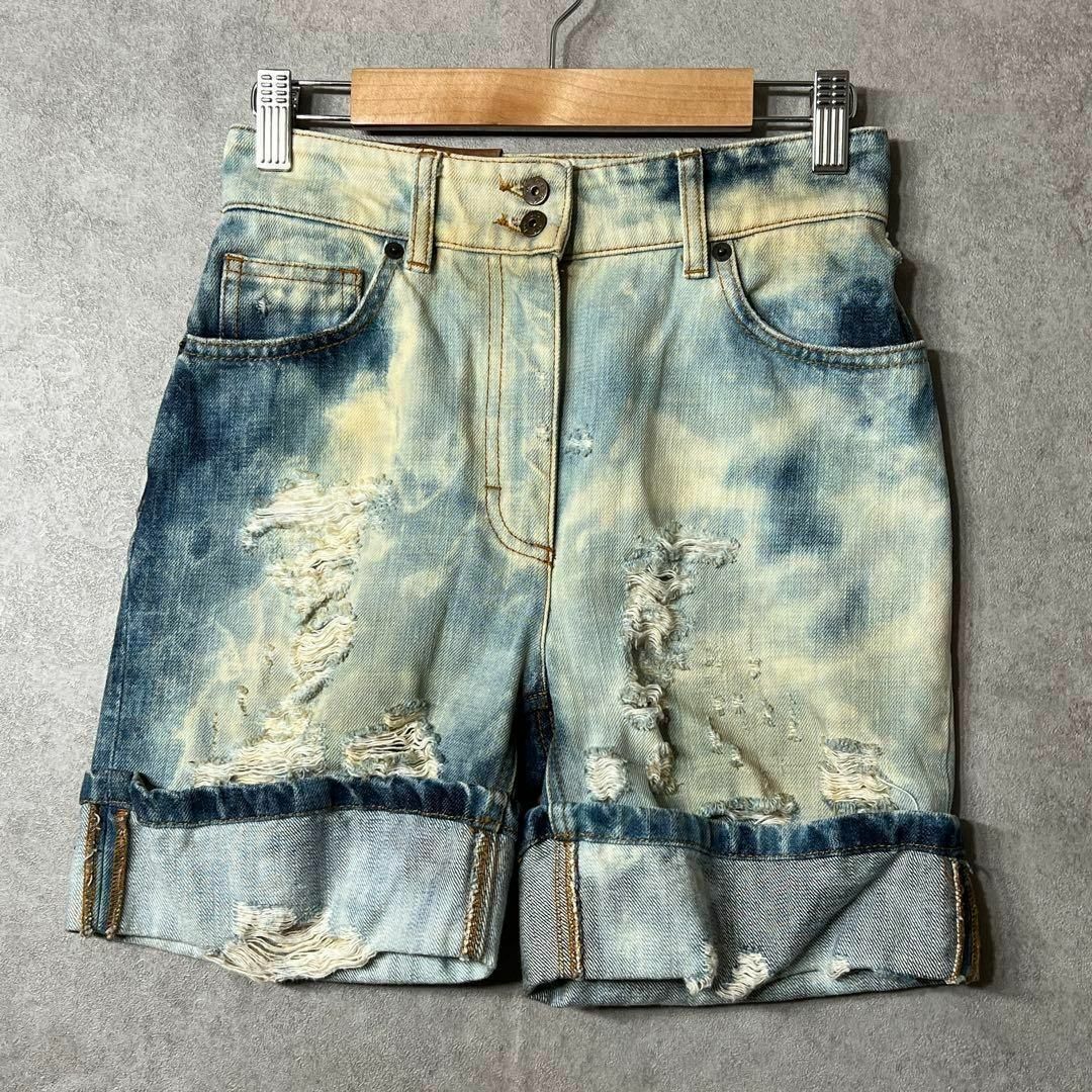【超歓迎】 DOLCE&GABBANA - 【入手困難】DOLCE&GABBANA ドルガバ ダメージ パンツ