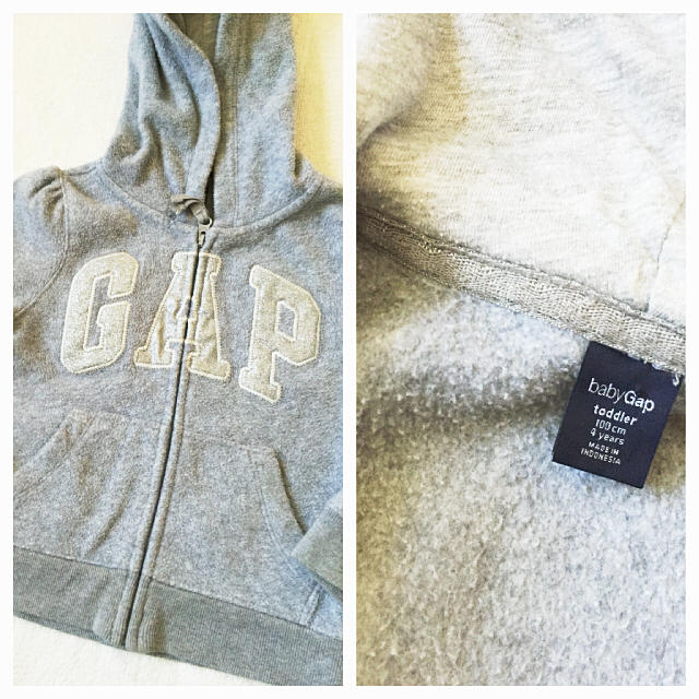 GAP(ギャップ)のGAP☺︎ロゴパーカー☺︎100cm キッズ/ベビー/マタニティのキッズ服女の子用(90cm~)(ジャケット/上着)の商品写真