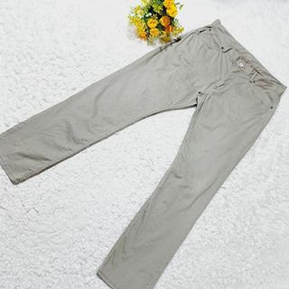 グローバルワーク(GLOBAL WORK)のXL【グローバルワーク】コットンパンツ　ズボン　グレージュ　カジュアル　綿(カジュアルパンツ)