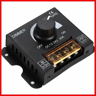 【色:ブラック蓋付き】ルボナリエ LED 調光器 DC 12V 24V 30A (その他)