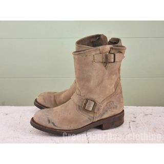 スペイン製 Sendra エンジニアブーツ 茶 ブラウン レディース 24.5cmくらい X732(ブーツ)
