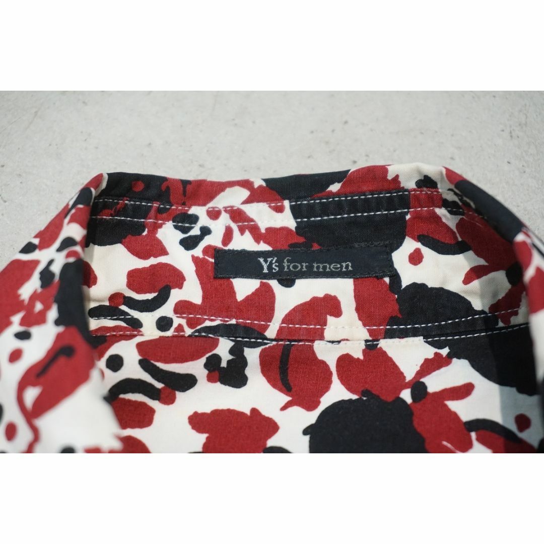 Y's - 希少96AW Y's for men ワイズ シャツ フラワー 90s810O Y's - 希少96AW Y's for men ワイズ シャツ フラワー 90s810O