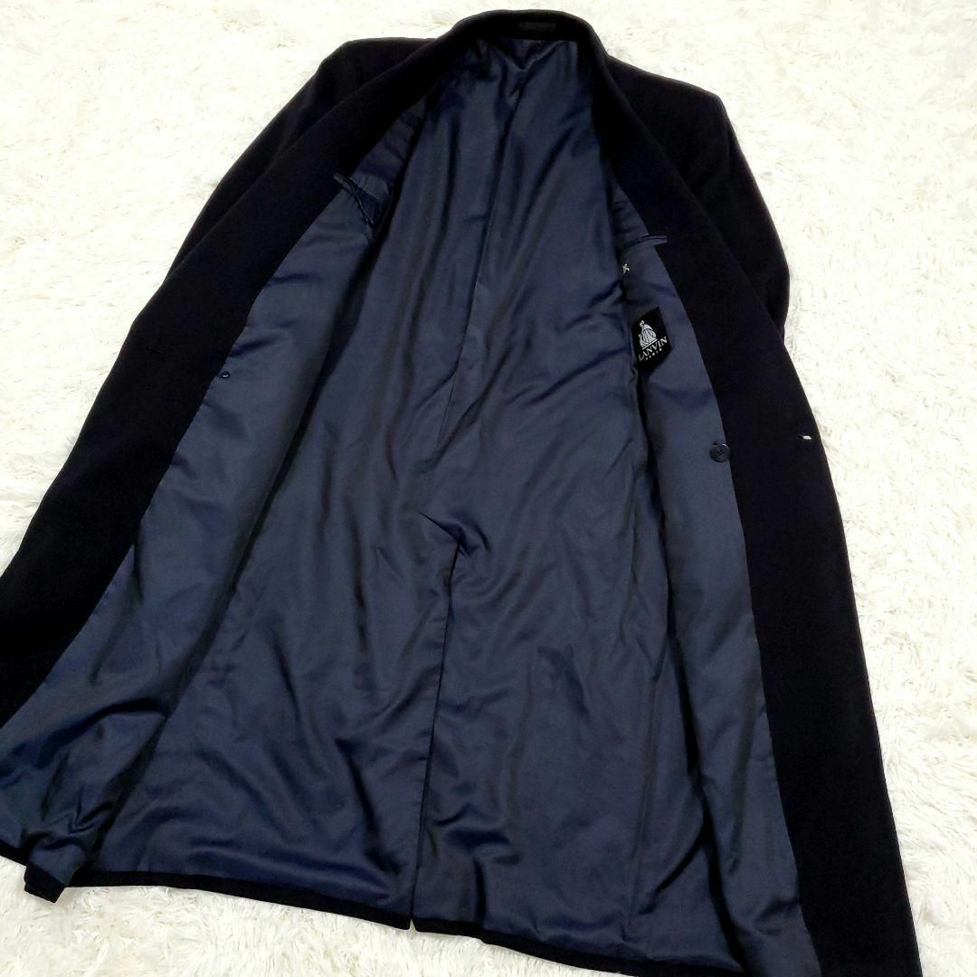 LANVIN - 極美品 L ランバン カシミヤ100 ピークドラペル ダブル