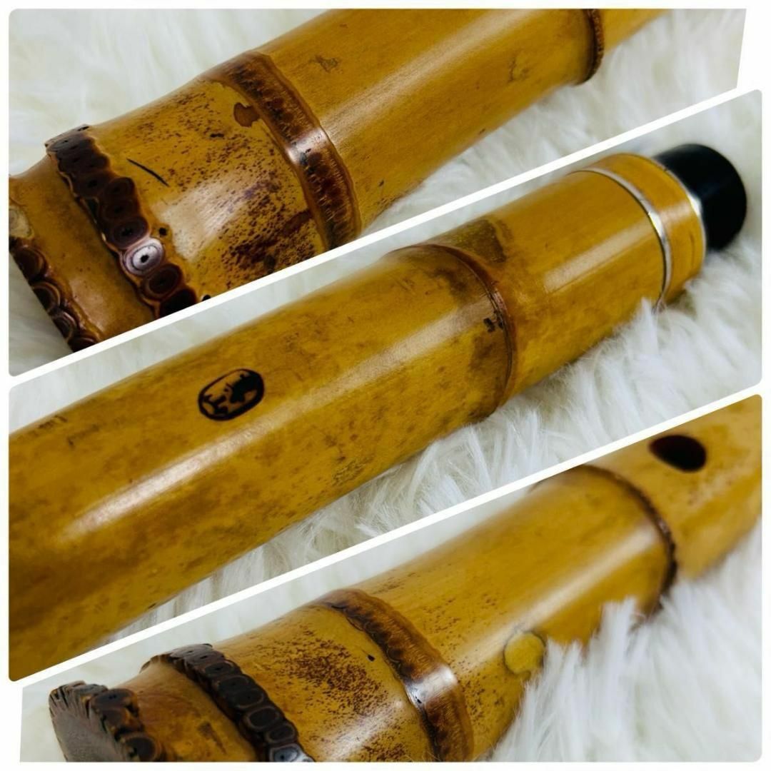 【50％OFF】 銀三線 真山 尺八 二印 全長54.5cm 管楽器 和楽器 都山流 銀歌口 和楽器