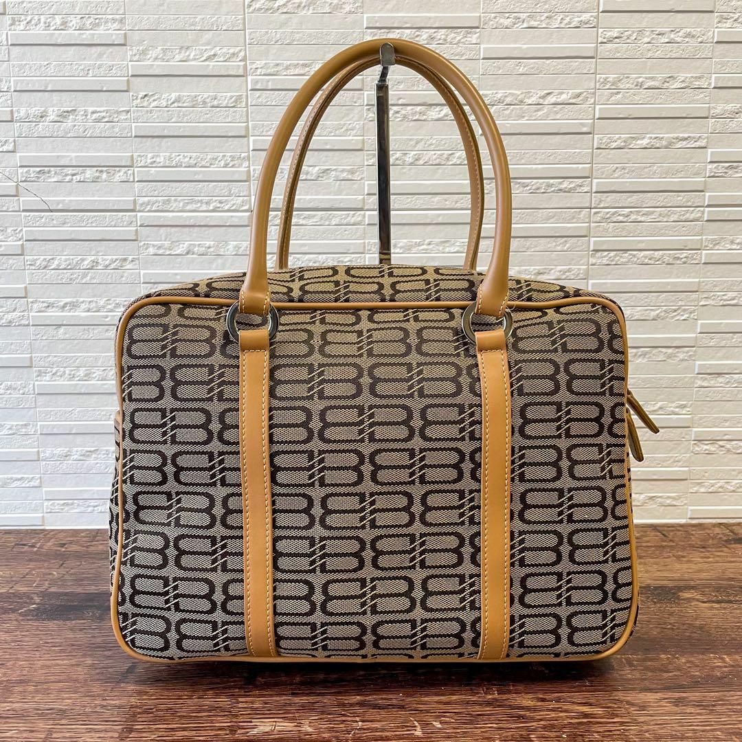 【極美品】バレンシアガ ハンドバッグ BBロゴ キャンバスレザー ブラック 【極美品】バレンシアガ ハンドバッグ BBロゴ キャンバスレザー ブラック