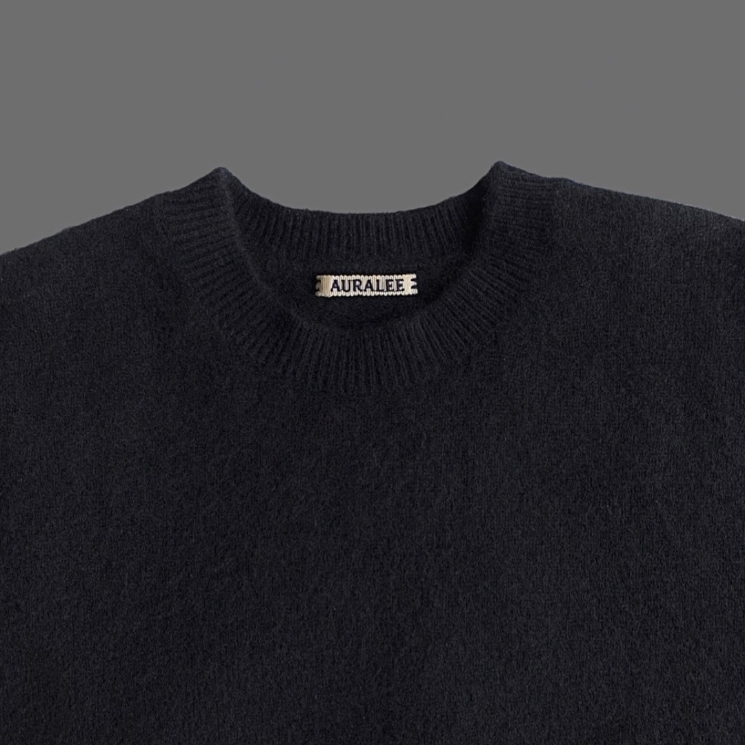 AURALEE 19AW 1 BABY CASHMERE KNIT P/O トップス AURALEE 19AW 1 BABY CASHMERE KNIT P/O トップス