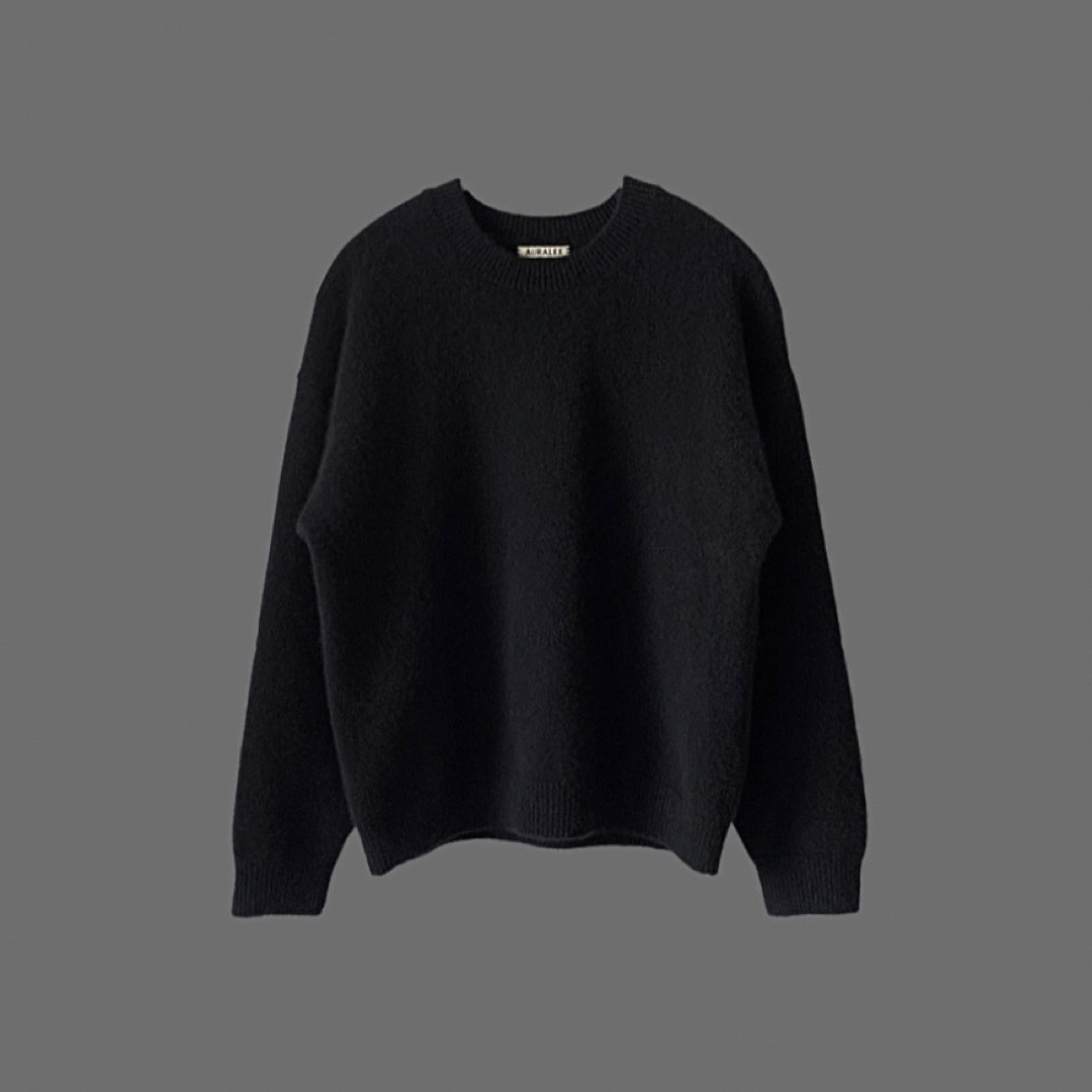 AURALEE 19AW 1 BABY CASHMERE KNIT P/O トップス AURALEE 19AW 1 BABY CASHMERE KNIT P/O トップス