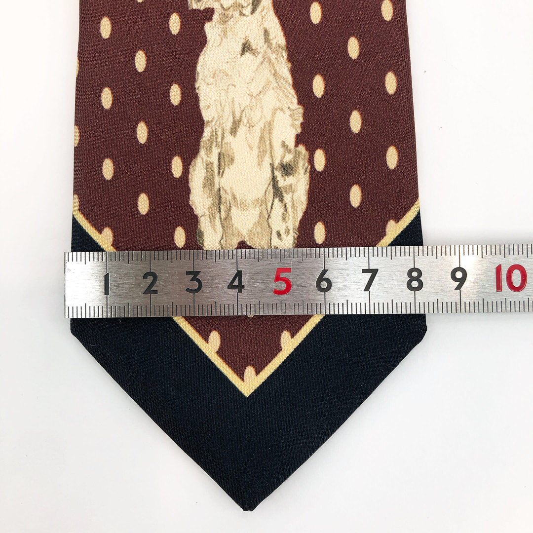 極美品】ポールスミス ネクタイ 総柄 ブラウン系 極美品】ポールスミス ネクタイ 総柄 ブラウン系