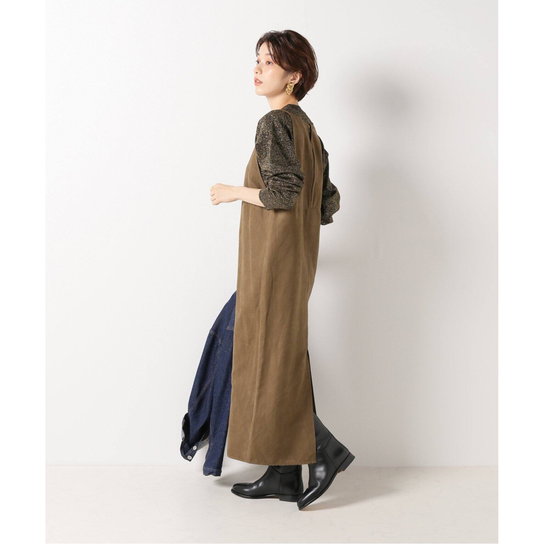 IENA - IENA イエナ フェイクスエードキャミワンピース の通販 IENA - IENA イエナ フェイクスエードキャミワンピース の通販