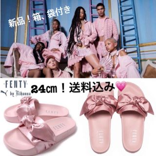 プーマ(PUMA)の24㎝！FENTY PUMA by Rihanna BOW SLIDE WNS(サンダル)