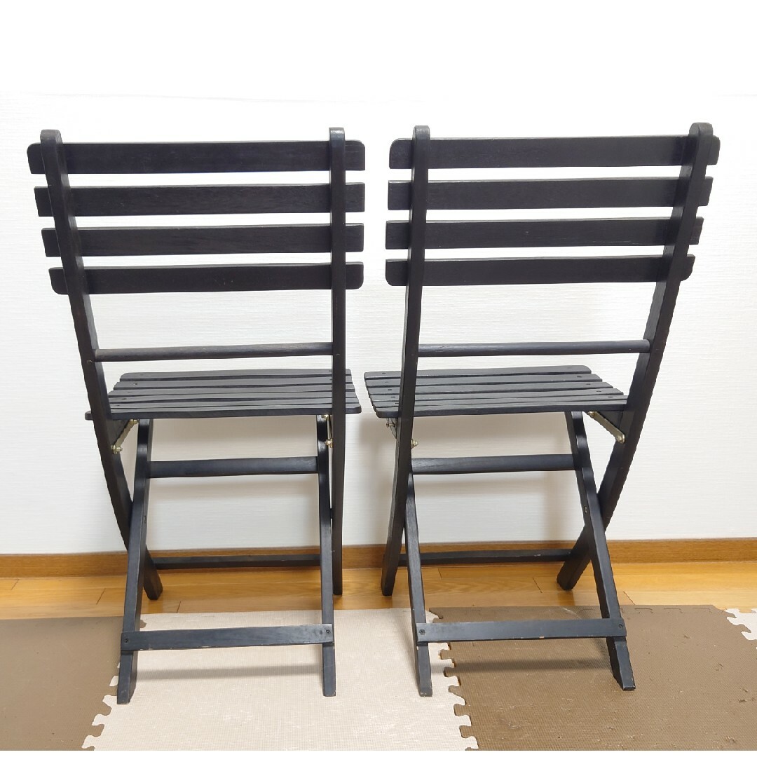 ニトリ - ニトリ アンティーク天然木製折りたたみ椅子 ウッド ニトリ - ニトリ アンティーク天然木製折りたたみ椅子 ウッド