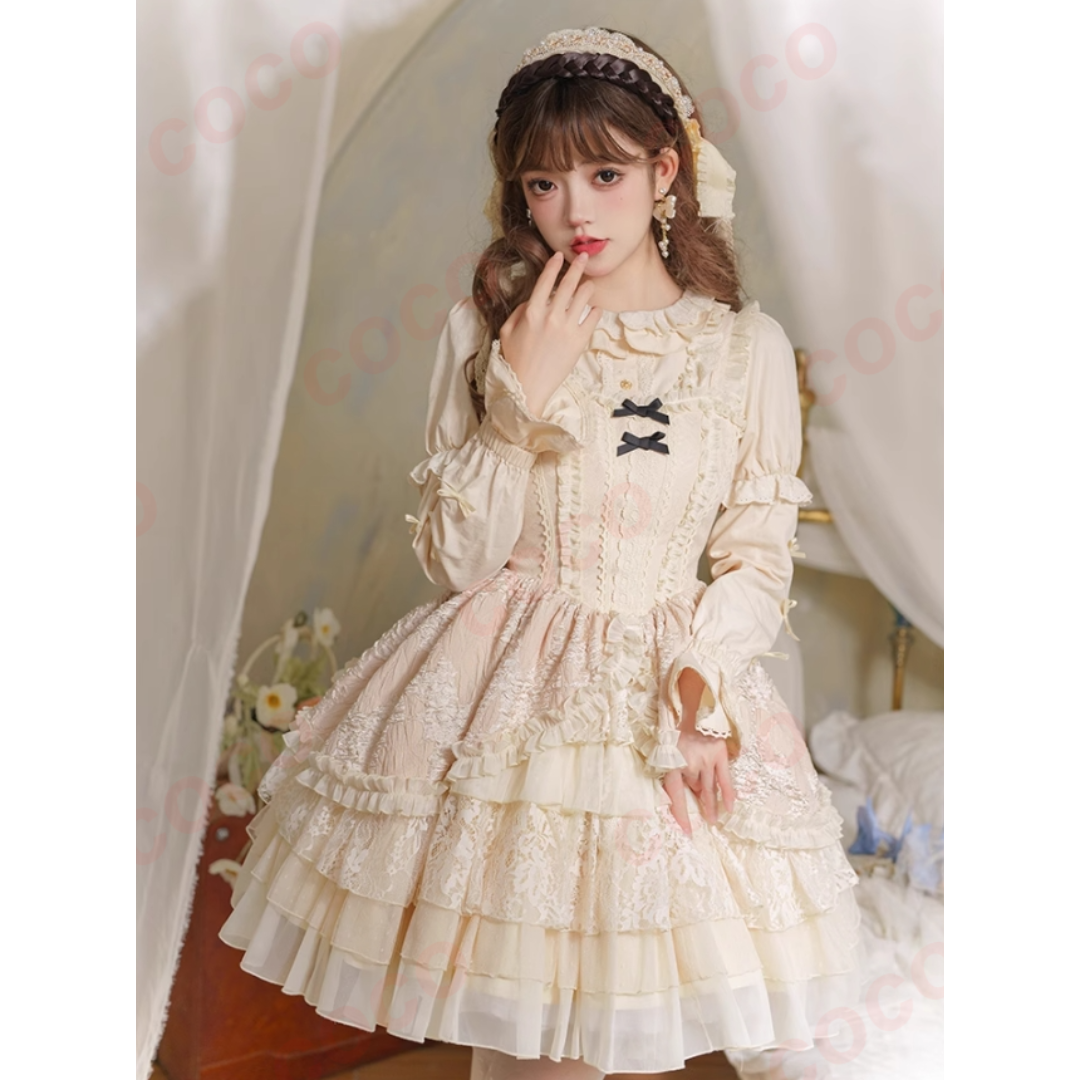 L269 lolita オリジナル 洋服 ロリータ ワンピース オリジナルlolita クラシカルバレエ風 ロリータJSKワンピース