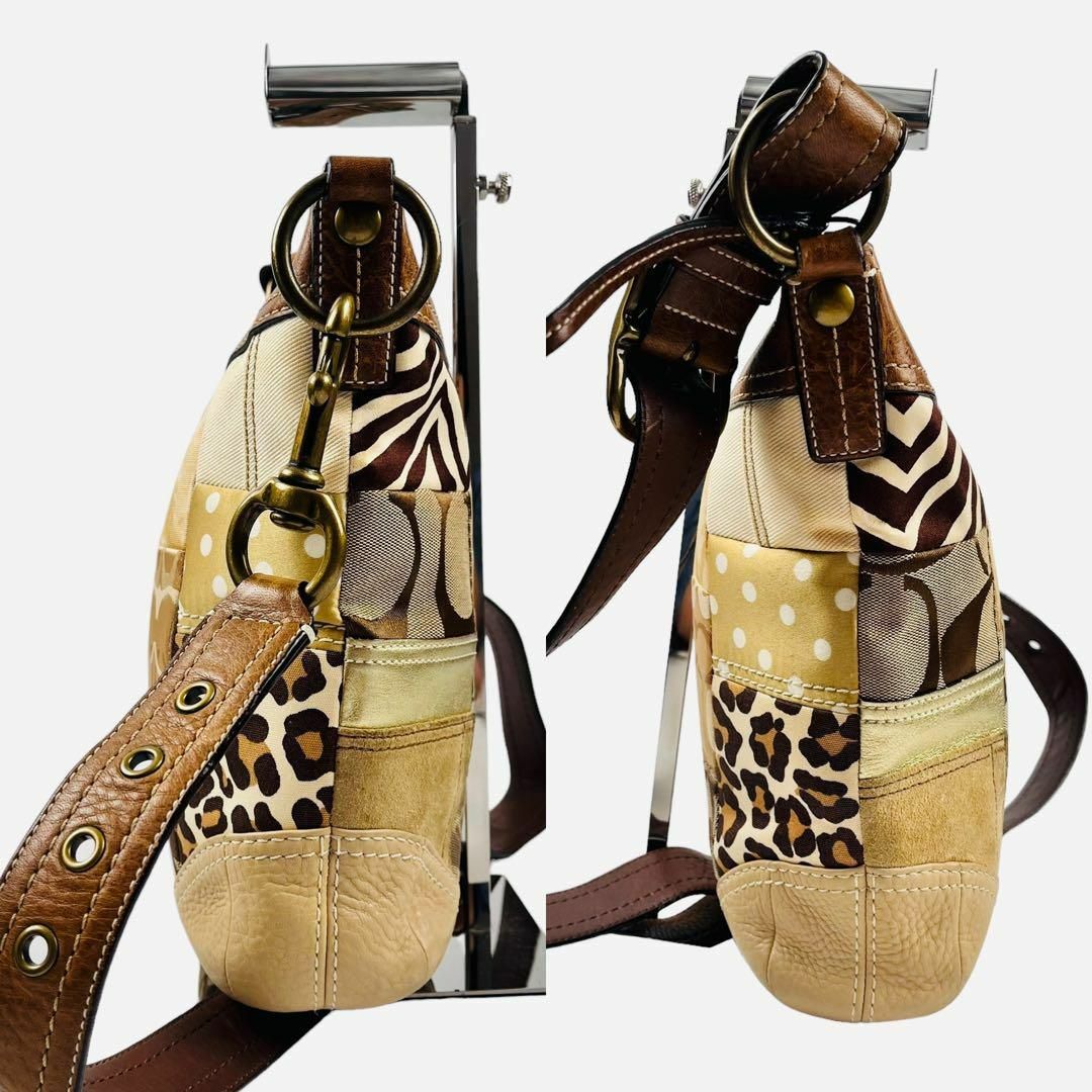 COACH - 極美品✨COACH コーチ パッチワーク ショルダーバッグ COACH - 極美品✨COACH コーチ パッチワーク ショルダーバッグ