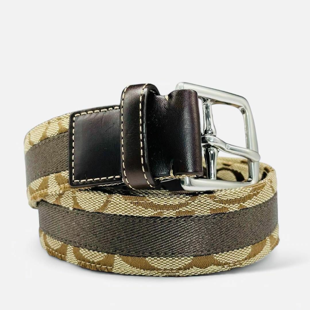 COACH - 美品✨ COACH コーチ ベルト シグネチャー サイズ77~87 COACH - 美品✨ COACH コーチ ベルト シグネチャー サイズ77~87