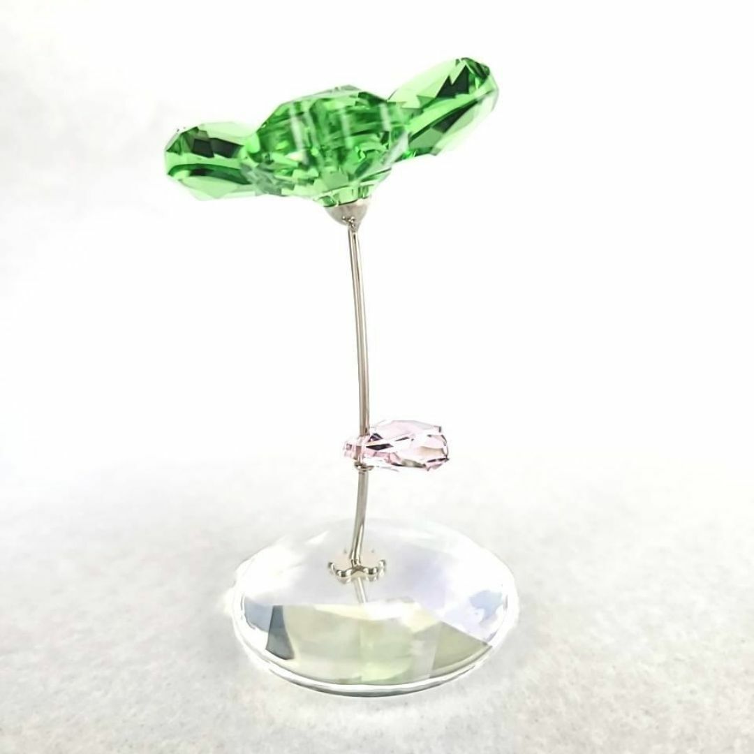 美品*スワロフスキー ロッキングフラワー クローバー 箱つき 美品*スワロフスキー ロッキングフラワー クローバー 箱つき