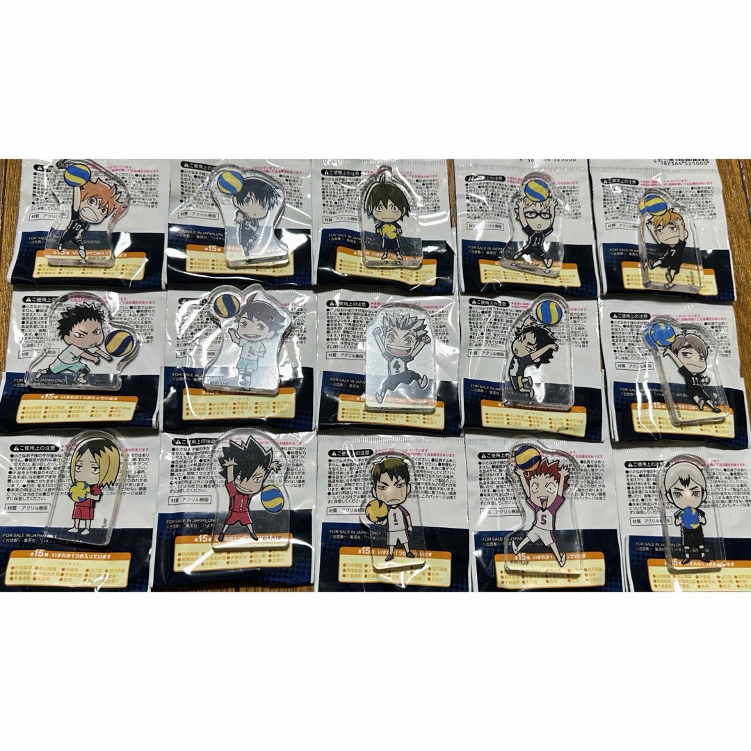 ハイキュー!! アクリルプレート 全15種 フルコンプ セリア エンタメ/ホビーのおもちゃ/ぬいぐるみ(キャラクターグッズ)の商品写真