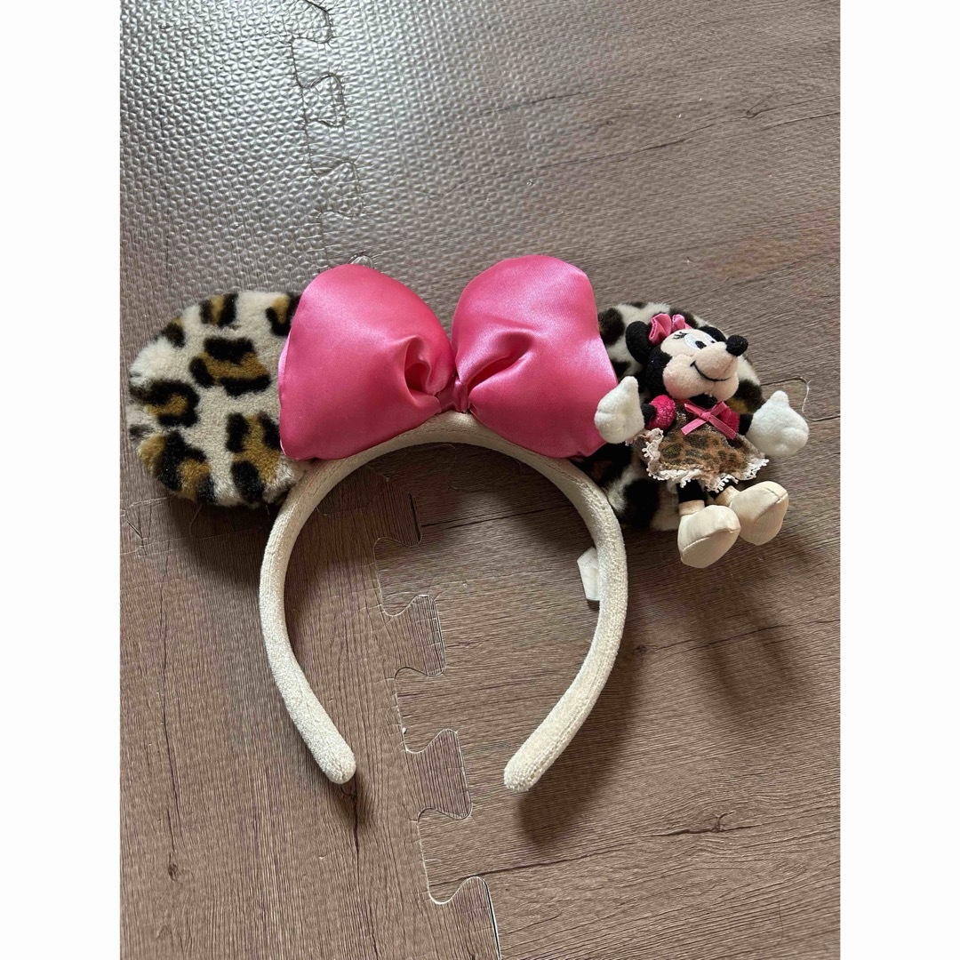 ディズニーカチューシャ ヒョウ柄ミニーちゃん きやす ディズニーカチューシャ ヒョウ柄ミニーちゃん きやす