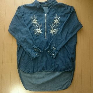 シマムラ(しまむら)の刺繍デニムシャツ(シャツ/ブラウス(長袖/七分))