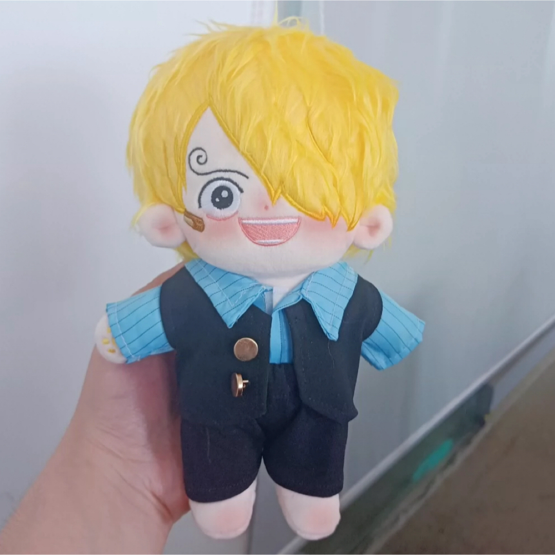 ONEPIECE ワンピース サンジ 20cmぬいぐるみ 服の通販 by 柘榴 ONEPIECE ワンピース サンジ 20cmぬいぐるみ 服の通販 by 柘榴