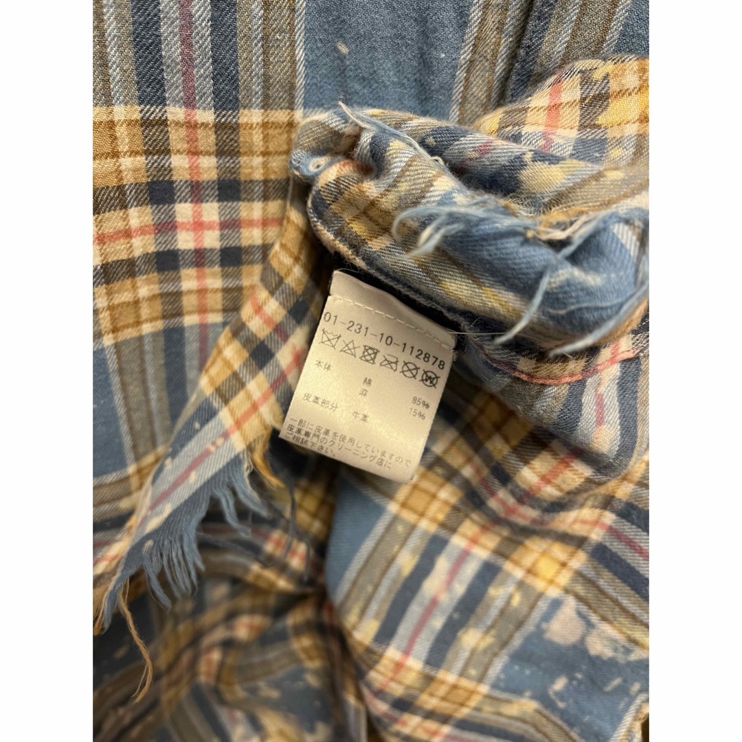 AMIRI - 国内正規 AMIRI アミリ バックロゴ チェック シャツの AMIRI - 国内正規 AMIRI アミリ バックロゴ チェック シャツの