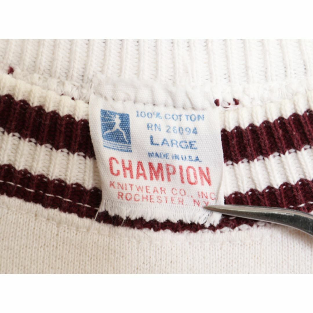 Champion - 60s USA製 ☆ チャンピオン 3段 フロッキー プリント Champion - 60s USA製 ☆ チャンピオン 3段 フロッキー プリント
