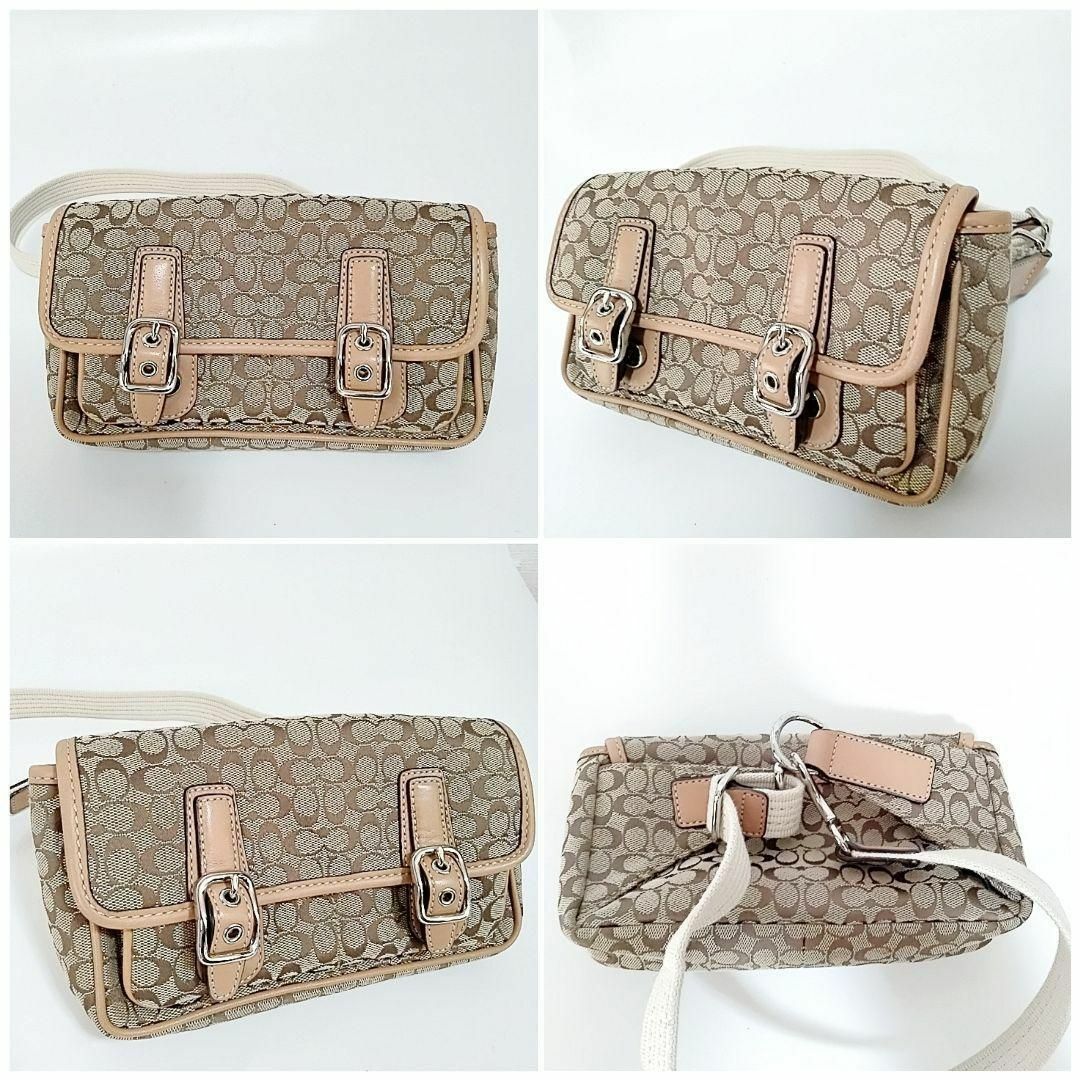 COACH - 超美品 超希少 コーチ ウエストポーチ シグネチャー COACH - 超美品 超希少 コーチ ウエストポーチ シグネチャー