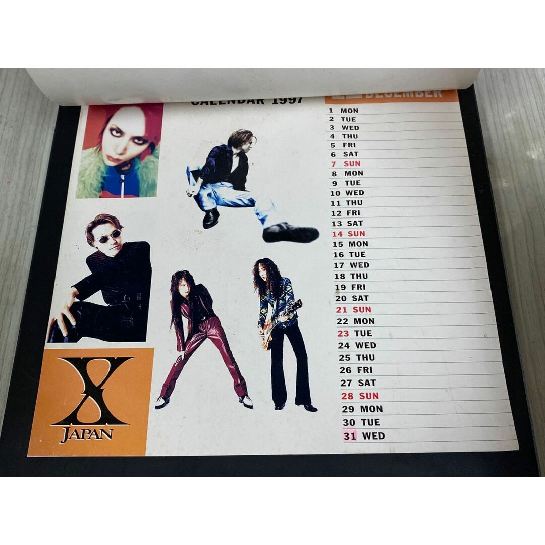 3-◇ 卓上カレンダー X JAPAN CALENDAR 1997 hide Yoshiki Toshi 3-◇ 卓上カレンダー X JAPAN CALENDAR 1997 hide Yoshiki Toshi