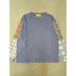セブンバイセブン(7x7)のセブンバイセブン クルーネック ロンT パープル M ロング Tシャツ 長袖(Tシャツ/カットソー(七分/長袖))