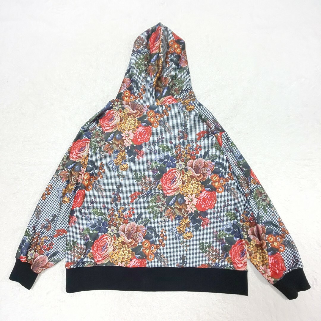 極美品/2024 Lois CRAYON ストレッチセットアップ 花柄 千鳥格子 極美品/2024 Lois CRAYON ストレッチセットアップ 花柄 千鳥格子
