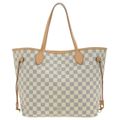 【本物保証】 超美品 ルイヴィトン LOUIS VUITTON ダミエ アズール ネヴァーフルMM N51107 トートバッグ ショルダートート