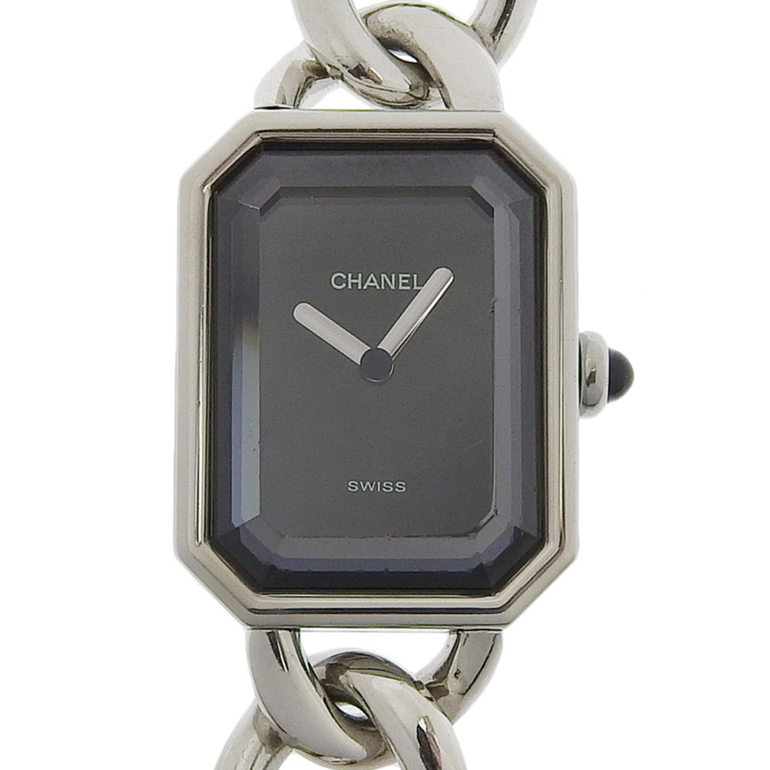 CHANEL(シャネル) プルミエール 腕時計 SS×ブラックセラミック/ダイヤベゼル/プッシュリューズ 黒 CHANEL(シャネル) プルミエール 腕時計 SS×ブラックセラミック/ダイヤベゼル/プッシュリューズ 黒