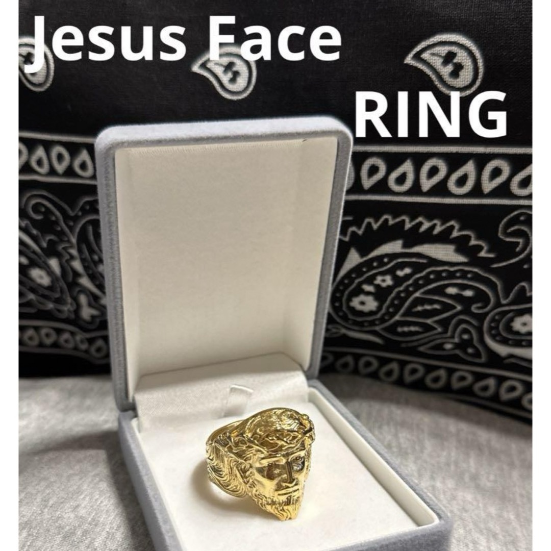 Jesus ジーザス リング 指輪 B系 ヒップホップ Y2K ブリンブリン