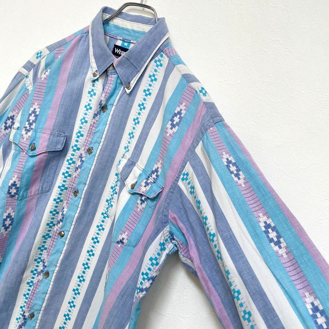 Wrangler - Wrangler ラングラー USA製 90s ウエスタンシャツ Wrangler - Wrangler ラングラー USA製 90s ウエスタンシャツ